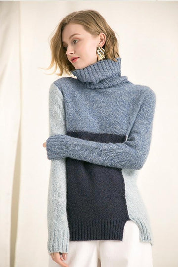 Hip Mohair Wool Fork Poised Temperament Sweater Pullover