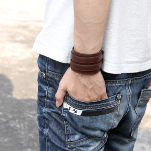 Leather Wrist Wrap Bracelet