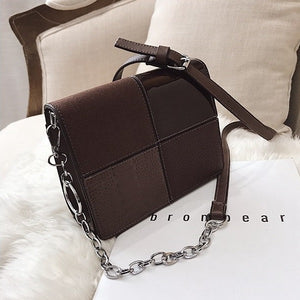 Hip Retro PU Leather Square Sac Shoulder Bag Crossbody Bag