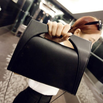 Fashion Solid Clutch Cross Body Messenger Handbag