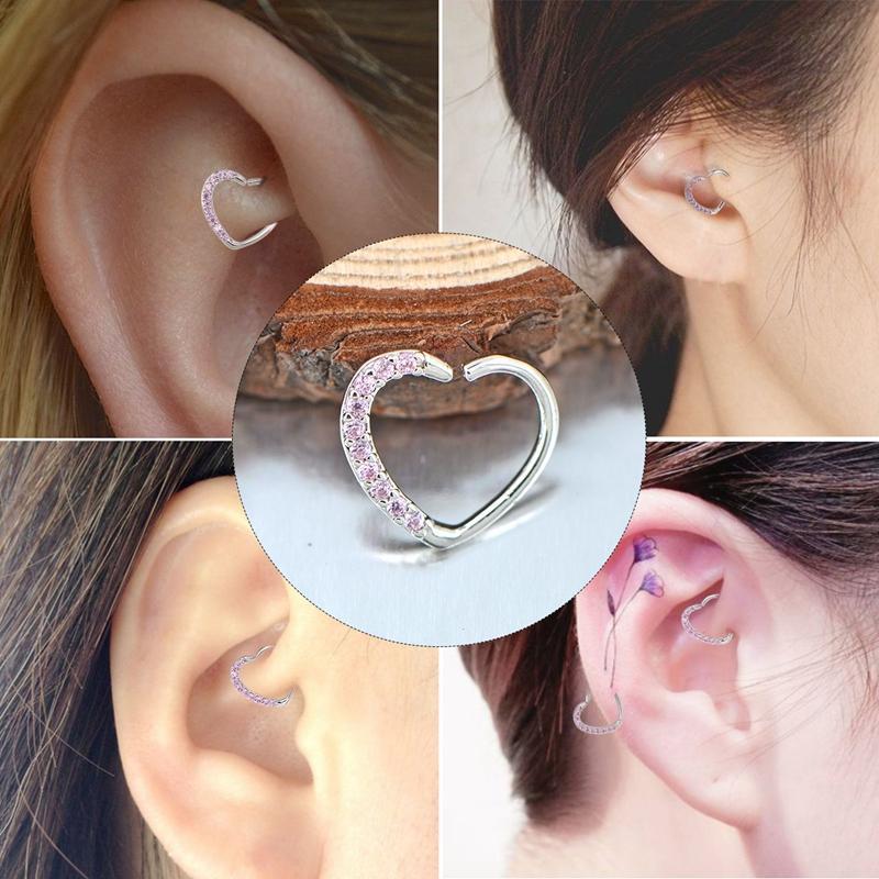 Heart shaped helix on sale piercing