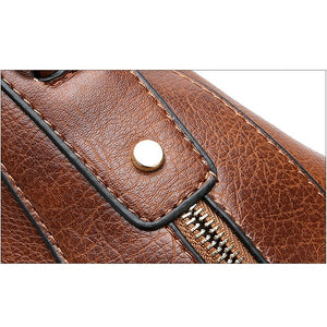 Designer Vintage Hing End Leather Shoulder Handbag