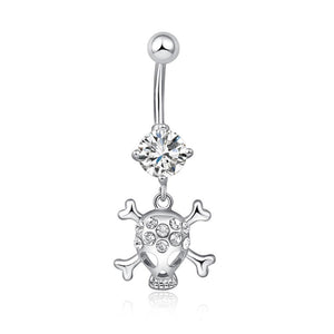 Sexy Steel Crystal Navel Piercing Belly Button Ring
