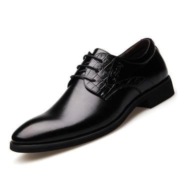 Flat Genuine Leather Oxford Business Dress Shoes