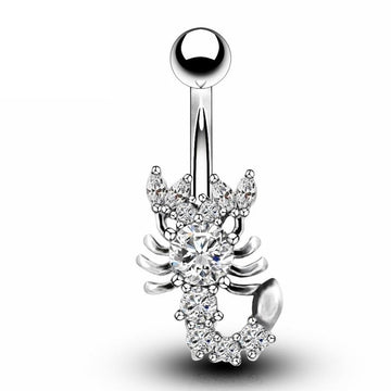 Sexy Scorpion Curve Navel Piercing Belly Button Ring Verkadi.com