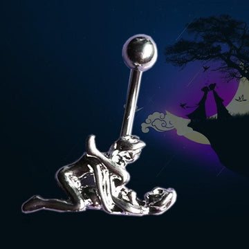 Romantic Love Pose Navel Piercing Belly Button Ring