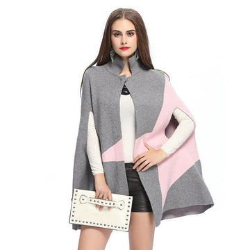 Hyper Fashion Fringe Woolen Coat Cloak Cardigan