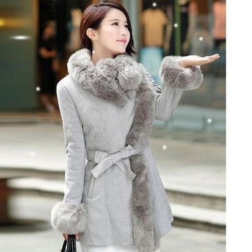 Designer Faux Fur Fox Hair Cape Hooded Jacket Verkadi.com