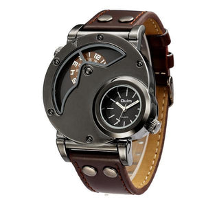 Military Style Dual Time Quartz Watch
