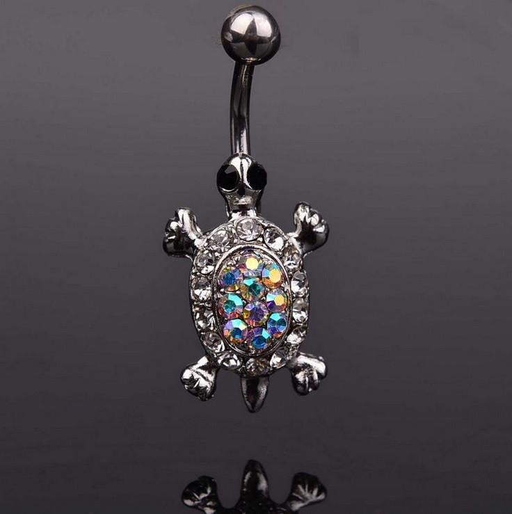 Cute Tortoise Navel Belly Button Ring