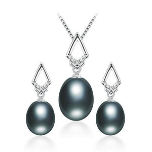 Classy Real Natural Freshwater Pearl Jewelry Set