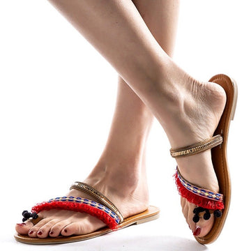 Women Spring Ethnic Roman Style Summer Flat Sandals