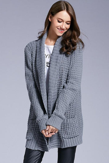 Euro Style One Size Loose Knitted Sweaters Cardigans