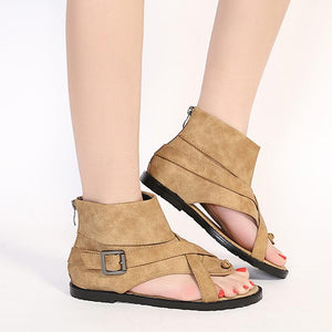 New Open Toe Gladiator Cover Summer Flat Sandals Verkadi.com