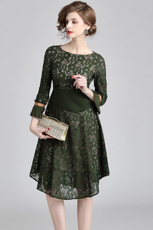 Lace Vintage Style Vintage  A-Line Mini Dress