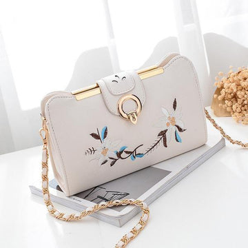 Sweet Fashion Embroidery Shoulder Handbag Verkadi.com