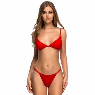 New Sexy Brazilian Bather Padded Swimwear Bikini Set