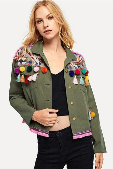 cotton tassel women jackets by verkadi