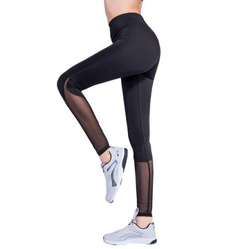 Workout High Waist Skinny Mesh Leggings