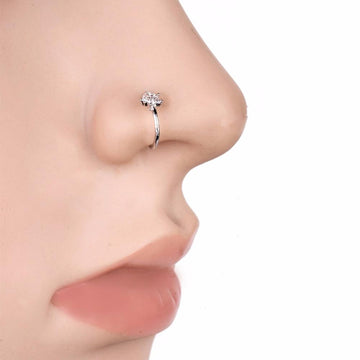 Rhinestone Crystals Flower Piercing Stud Verkadi.com