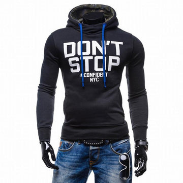 Style Slim Fit Turtleneck Hoodie Sweatshirt