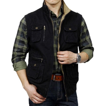 Cotton Sleeveless Tactical Hunter Photographer Vest Verkadi.com
