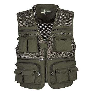 Casual Multi-Pockets Mesh Vest Verkadi.com