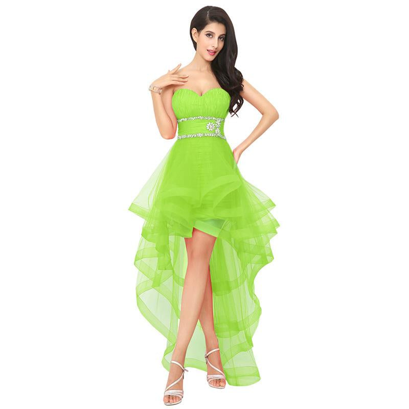 Asymmetrical Short Little Ruffles Prom Graduation Party Dress Verkadi Asymmetrical Short Little Ruffles Prom Graduation Party Dress Verkadi