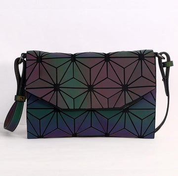Geometric Luminous Designer Casual Clutch Shoulder Bag