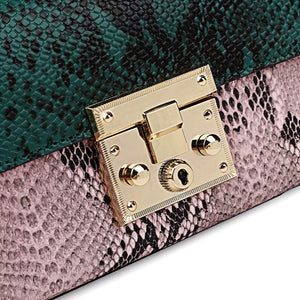 Hottest Leather Snake Skin Impression Designer Handbag