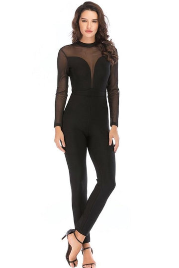 mesh bodycon women jumpsuits dresses by verkadi