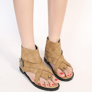 New Open Toe Gladiator Cover Summer Flat Sandals Verkadi.com