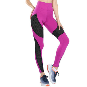 High Waist Slim Workout Mesh Leggings