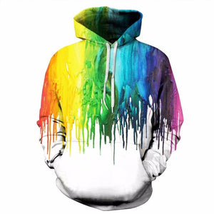 Hip Hop Street Wear Splash Paint Unisex Hoodie Sweatshirt Verkadi.com