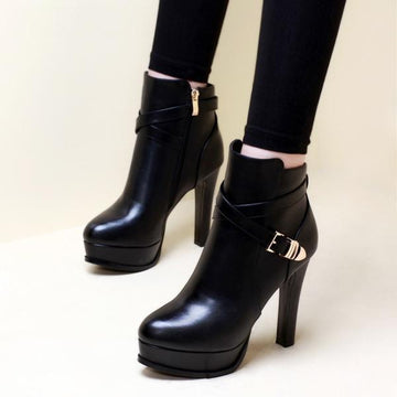 Hot New Ankle Buckle Zipper Modern Shoes Verkadi.com