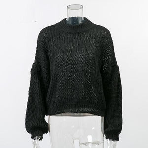 Hip Lantern Sleeve Vintage Sweater Jumper Pullover Verkadi.com