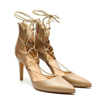 Cross-Tied Elegant High Heels Ankle Strap Shoes Verkadi.com