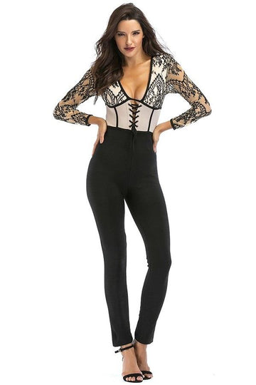 black lace women jumpsuits dresses by verkadi