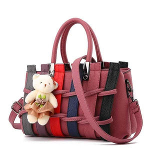 Hip Hop Multi Color Strip Trendy Handbag Verkadi.com