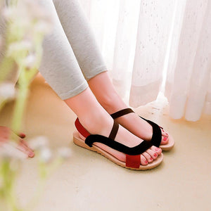 Cool Suede Leather Flat Casual Flat Sandals Verkadi.com