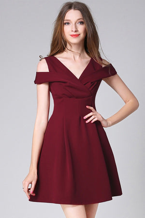 Sleeveless A-Line Formal Mini Dress