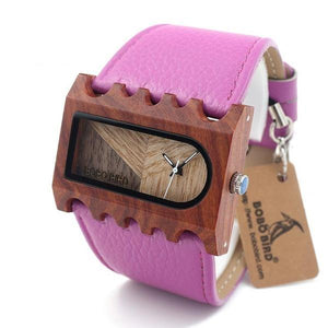 Stylish Quartz Analog Wooden Wristwatch Verkadi.com