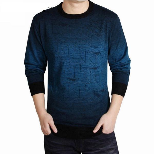 Men Style Shaded Cashmere Wool Pullover Verkadi.com