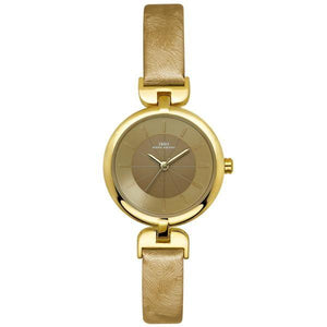 Designer Leather Strap Slim Wristwatch Verkadi.com