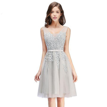 Lace Appliques Short Event Prom Graduation Party Dress