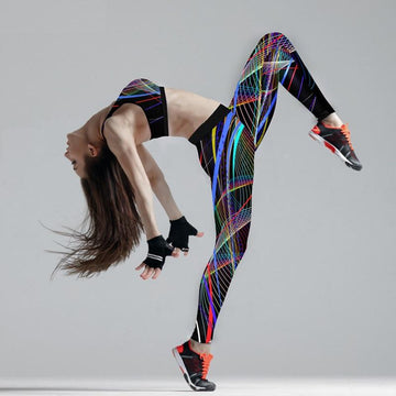 3-D Print Women Sportswear Yoga Set