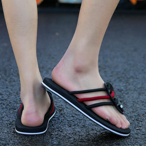 Brand Designer Men Open Toe Flip Flop Sandals Slippers Beach Casual Shoes