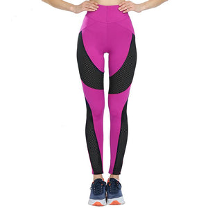 High Waist Slim Workout Mesh Leggings