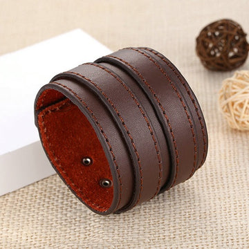 Leather Wrist Wrap Bracelet