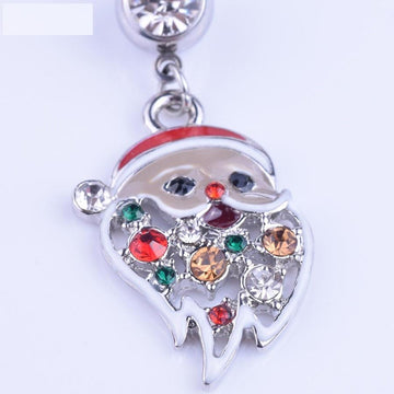 Colorful Santa Claus Belly Button Ring